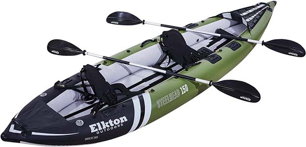 Elkton Outdoors Sit On Top Kayak With Rudder System