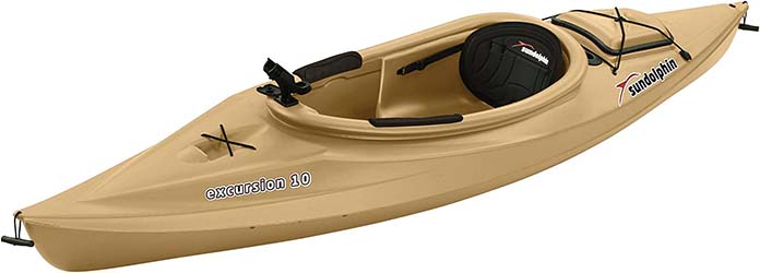 Sun Dolphin Excursion 10-Foot Sit-in Fishing Kayak